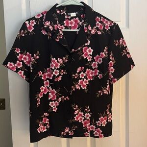 Vintage Floral Button Up